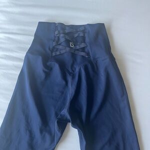 Buff bunny navy blue high rise leggings